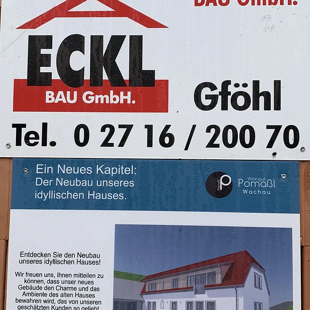 Baustelle Weisskirchen , Eckl Bau